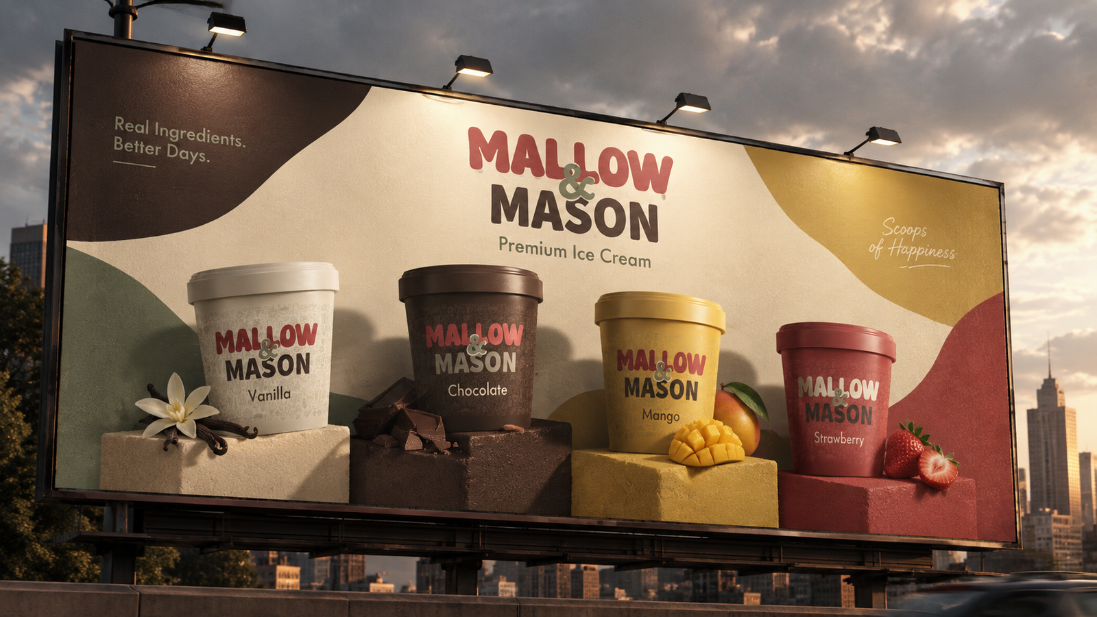 Mallow & Mason Billboard Design